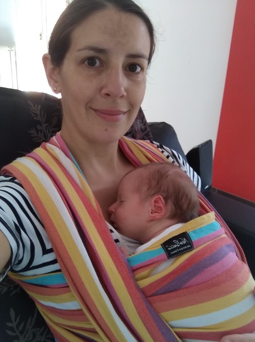 moi en post-partum, épuisée